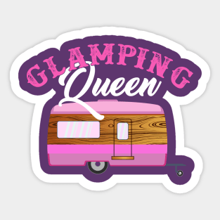 Glamping Queen Gift for every Glamp Girl or Woman Sticker